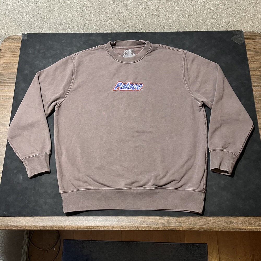 Palace Skateboards Sweatshirt Snickers Chocolate Sweater Brown Vintage Supreme